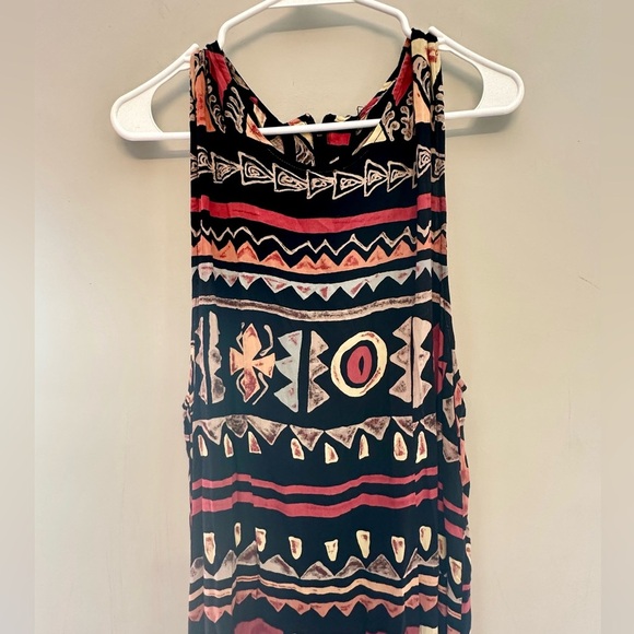 Vintage 90’s Multicolor Bohemian Maxi Dress-Medium - Picture 3 of 5